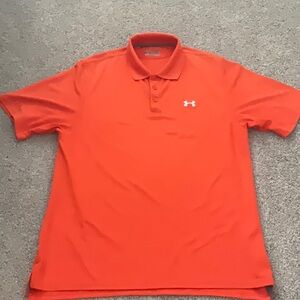 Under Armour Men's Orange Polo Shirt